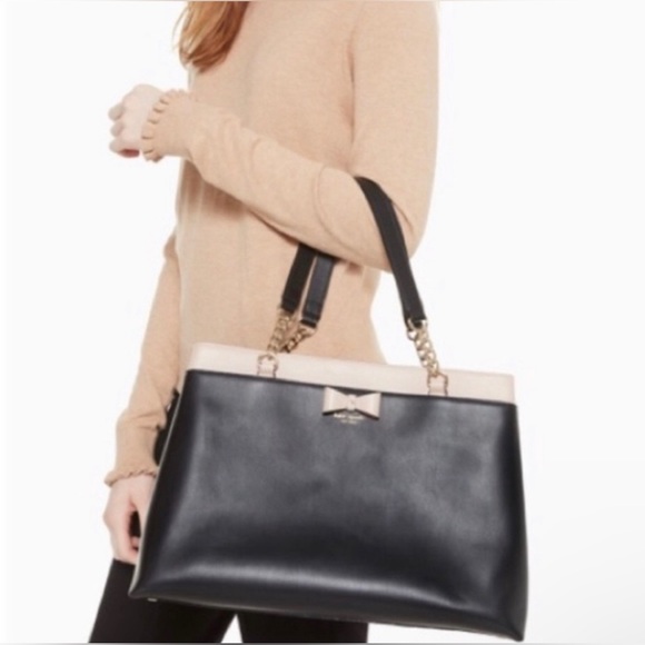 Kate Spade Baldwin Street Maryanne Black Leather Bag, EUC - Picture 7 of 15